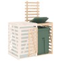Extension for solid pine wood trash bin shed by vidaXL, Waste container supports - Ref: Foro24-825107, Price: 81,30 €, Discou...