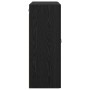 Gabinetes montados en la pared 2 pcs Roble Negro