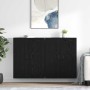 Gabinetes montados en la pared 2 pcs Roble Negro