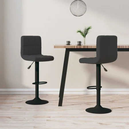 Küchenhocker 2 Einheiten aus schwarzem Samt von vidaXL, Küchenhocker - Ref: Foro24-334302, Preis: 123,59 €, Rabatt: %