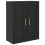 Gabinetes montados en la pared 2 pcs Roble Negro