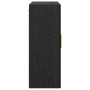 Gabinetes montados en la pared 2 pcs Roble Negro
