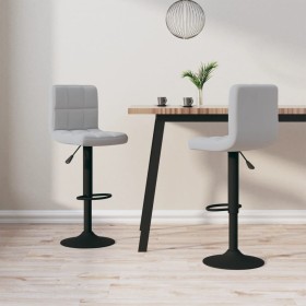 Light gray velvet kitchen stools, set of 2 units. by vidaXL, Kitchen stools - Ref: Foro24-334305, Price: 111,32 €, Discount: %