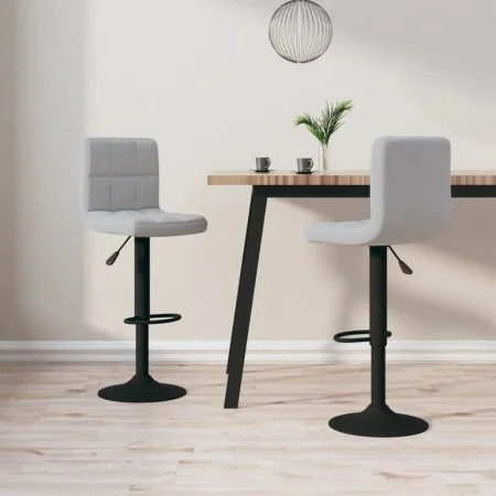Küchenhocker 2 Einheiten hellgrauer Samt von vidaXL, Küchenhocker - Ref: Foro24-334305, Preis: 109,70 €, Rabatt: %