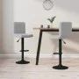 Light gray velvet kitchen stools, set of 2 units. by vidaXL, Kitchen stools - Ref: Foro24-334305, Price: 109,90 €, Discount: %