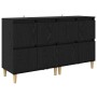 Tableros Lateral 2 pcs Roble Negro 60 x 35 x 70 cm