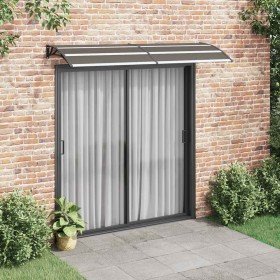Marquesina de puerta PC negro 240x75 cm Marquesina de puerta PC negro 240x75 cm