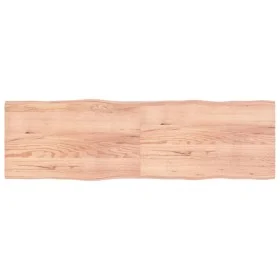 Tablero mesa madera tratada borde natural marrón 200x60x(2-4)cm by vidaXL, Table tops - Ref: Foro24-363984, Price: 109,37 €, ...