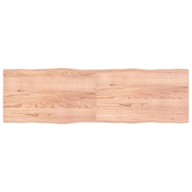 Tablero mesa madera tratada borde natural marrón 200x60x(2-4)cm by vidaXL, Table tops - Ref: Foro24-363984, Price: 109,37 €, ...