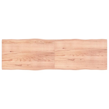 Tablero mesa madera tratada borde natural marrón 200x60x(2-4)cm by vidaXL, Table tops - Ref: Foro24-363984, Price: 109,37 €, ...