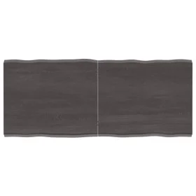 Treated wood table top brown live edge 120x50x(2-4) cm by vidaXL, Table tops - Ref: Foro24-364024, Price: 58,78 €, Discount: %