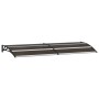 Marquesina de puerta PC negro 240x75 cm