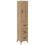 Alacena Roble artesanal 34,5 x 34 x 180 cm Madera contrachapada
