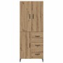 Alacena Roble artesanal 69,5 x 34 x 180 cm Madera contrachapada