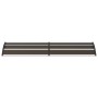 Marquesina de puerta PC negro 240x75 cm