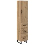 Alacena Roble artesanal 34,5 x 34 x 180 cm Madera contrachapada