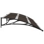 Marquesina de puerta PC negro 240x75 cm
