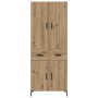 Alacena Roble artesanal 69,5 x 34 x 180 cm Madera contrachapada