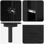 Alacena Roble Negro 34,5 x 34 x 180 cm Madera contrachapada