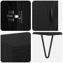 Alacena Roble Negro 69,5 x 34 x 180 cm Madera contrachapada