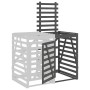 Gray Pine Wood Rubbish Bin Shed Extension by vidaXL, Waste container supports - Ref: Foro24-825109, Price: 124,35 €, Discount: %