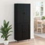 Alacena 2 pcs Roble Negro Madera contrachapada