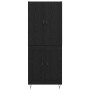 Alacena 2 pcs Roble Negro Madera contrachapada