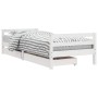 Children's bed frame with white pine wood drawers 90x200 cm by vidaXL, Cribs and beds for children - Ref: Foro24-834439, Pric...
