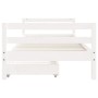 Children's bed frame with white pine wood drawers 90x200 cm by vidaXL, Cribs and beds for children - Ref: Foro24-834439, Pric...