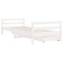 Children's bed frame with white pine wood drawers 90x200 cm by vidaXL, Cribs and beds for children - Ref: Foro24-834439, Pric...