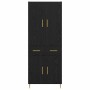 Alacena Roble Negro 69,5 x 34 x 180 cm Madera contrachapada
