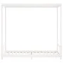 Bettgestell für Kinder Zirbenholz weiß 80x200 cm von vidaXL, Kinderbetten und Betten für Kinder - Ref: Foro24-834520, Preis: ...