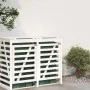 Extension for white pine wood garbage can shed by vidaXL, Waste container supports - Ref: Foro24-825108, Price: 129,47 €, Dis...
