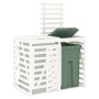 Extension for white pine wood garbage can shed by vidaXL, Waste container supports - Ref: Foro24-825108, Price: 131,16 €, Dis...