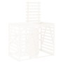 Extension for white pine wood garbage can shed by vidaXL, Waste container supports - Ref: Foro24-825108, Price: 131,16 €, Dis...