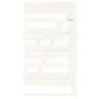 Extension for white pine wood garbage can shed by vidaXL, Waste container supports - Ref: Foro24-825108, Price: 129,47 €, Dis...