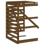 Honey brown pine wood trash can shed extension by vidaXL, Waste container supports - Ref: Foro24-825110, Price: 121,02 €, Dis...