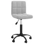 Silla de oficina giratoria de terciopelo gris claro de vidaXL, Sillas de oficina - Ref: Foro24-334356, Precio: 82,18 €, Descu...