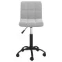 Silla de oficina giratoria de terciopelo gris claro de vidaXL, Sillas de oficina - Ref: Foro24-334356, Precio: 82,18 €, Descu...