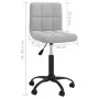 Silla de oficina giratoria de terciopelo gris claro de vidaXL, Sillas de oficina - Ref: Foro24-334356, Precio: 82,18 €, Descu...
