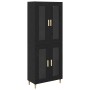 Alacena 2 pcs Roble Negro Madera contrachapada