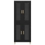 Alacena 2 pcs Roble Negro Madera contrachapada