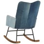 Denim blue patchwork canvas rocking chair by vidaXL, Rocking chairs - Ref: Foro24-339688, Price: 109,78 €, Discount: %