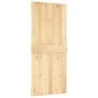 Schiebetür mit Beschlägen aus massivem Kiefernholz, 90 x 210 cm von vidaXL, Türen - Ref: Foro24-3202989, Preis: 169,82 €, Rab...
