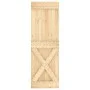 Schiebetür mit Beschlägen aus massivem Kiefernholz, 70 x 210 cm von vidaXL, Türen - Ref: Foro24-3202998, Preis: 152,07 €, Rab...