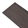 Lamas de suelo autoadhesivas de PVC marrón oscuro 2,51 m² 2 mm