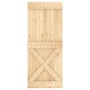 Schiebetür mit Beschlägen aus massivem Kiefernholz 85x210 cm von vidaXL, Türen - Ref: Foro24-3203000, Preis: 180,92 €, Rabatt: %