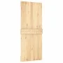 Schiebetür mit Beschlägen aus massivem Kiefernholz 85x210 cm von vidaXL, Türen - Ref: Foro24-3203000, Preis: 177,49 €, Rabatt: %