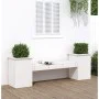 White pine wood bench with planters 184.5x39.5x56.5 cm by vidaXL, garden benches - Ref: Foro24-825171, Price: 156,94 €, Disco...