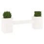 White pine wood bench with planters 184.5x39.5x56.5 cm by vidaXL, garden benches - Ref: Foro24-825171, Price: 156,94 €, Disco...